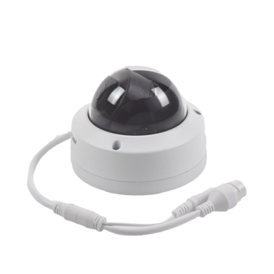 Domo IP 8 Megapixel (4K)/ Lente 2.8 mm / 30 mts IR EXIR / Exterior IP67 / IK10 /  WDR 120 dB / PoE / ACUSENSE (Evita Falsas Alarmas) / MicroSD / ONVIF / ACUSEARCH