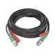 Cable coaxial ( BNC RG59 ) + Alimentación / SIAMÉS / 5 Metros / 100 % COBRE / Para Cámaras 4K  / Uso interior y exterior