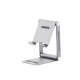 Soporte para Teléfono Celular de Aluminio | Angulo Ajustable | Amplia Compatibilidad con dispositivos de 4.7'' a 7.9'' | Antideslizante | Antiarañazos | Plegable | Color Gris.