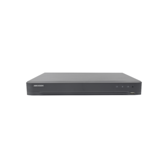 (Audio Bidireccional) DVR 32 Canales TurboHD + 8 Canales IP / 5 Megapixel Lite - 3K Lite / Acusense / Reconocimiento Facial  / Audio por Coaxitron / 2 Bahías de Disco Duro / H.265+ / Salida de Video en Full HD