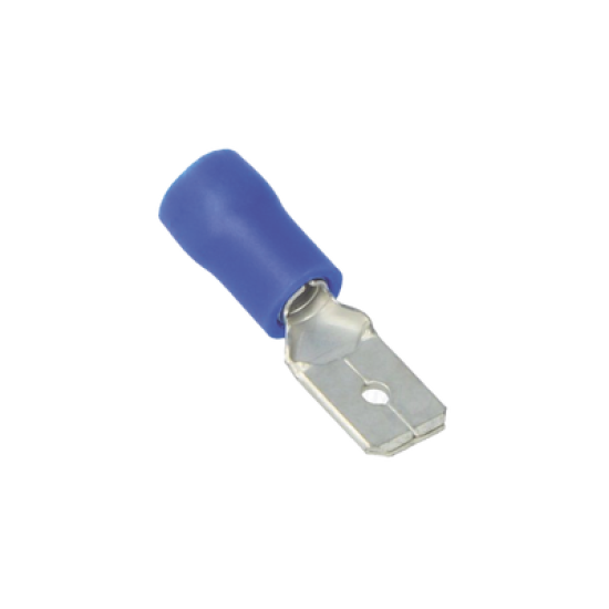 Terminal tipo macho aislada / 22 - 16 AWG / Rojo / Paquete de 25 piezas.