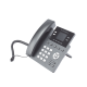 Teléfono IP Grado Operador, 4 líneas SIP con 2 cuentas, puertos Gigabit PoE, pantalla a color 2.4