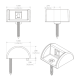 Luz led marina de cortesía serie Andros, emite luz de color blanco cálido de 45 lúmenes, para uso exterior e interior, fabricado bajo norma de protección IP67.