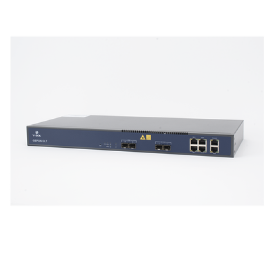 OLT de 2 puertos EPON con 6 puertos Uplink (4 puertos Gigabit Ethernet + 2 puertos Gigabit Ethernet SFP/SFP+) / hasta 128 ONUS