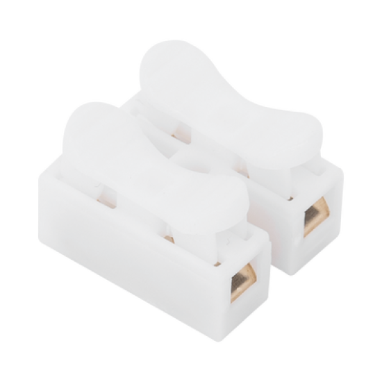 Conector tipo PUSH de 2 Contactos / Para una Conexión Rápida / Puentes de Cables