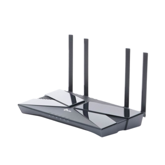 Router WiFi 6 doble banda AX 3000 Mbps /  MU-MIMO y OFDMA / 1 Puerto WAN 10/100/1000 Mbps / 4 Puertos LAN 10/100/1000 Mbps / 4 Potentes Antenas.