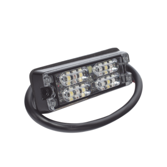 Luz Perimetral, 12 LED Ultra Brillantes, Color Rojo / Claro