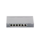 Switch PoE no Administrable de escritorio / 6 puertos 10/100 Mbps / 4 puertos PoE af/at / Presupuesto 67 W / Modo Extensor hasta 250 m / Calidad video prioritaria