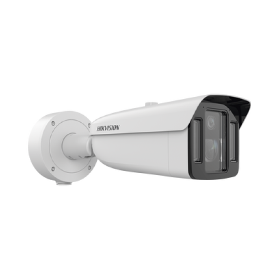 [TandemVu] Bala IP Dual 4 Megapixel (2 Lentes) / Lente Fijo (4 mm / ColorVu) y Lente Mot. (5 a 20 mm / DarkFighter X) / Luz Dual (IR y Luz Blanca) / IP67 / IK10 / Reconocimiento Facial / ACUSENSE / WDR 140 dB / DeepinView / Búsqueda por Atributos