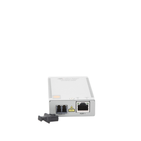 Convertidor de medios Gigabit Ethernet a fibra óptica, conector LC, multimodo (MMF), distancia de 220 hasta 500 m, con fuente de alimentación multi-región