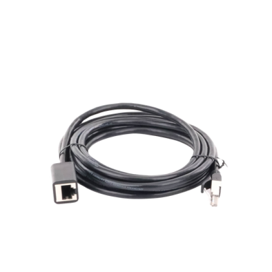 Cable de Extensión Cat6 RJ45 F/UTP / Macho a Hembra / 3m / Método de conexión 568B / Velocidad de transmisión 1000Mbps / Ancho de banda del canal 250MHz /Caja de Cobre / Negro