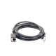 Cable de Extensión Cat6 RJ45 F/UTP / Macho a Hembra / 3m / Método de conexión 568B / Velocidad de transmisión 1000Mbps / Ancho de banda del canal 250MHz /Caja de Cobre / Negro