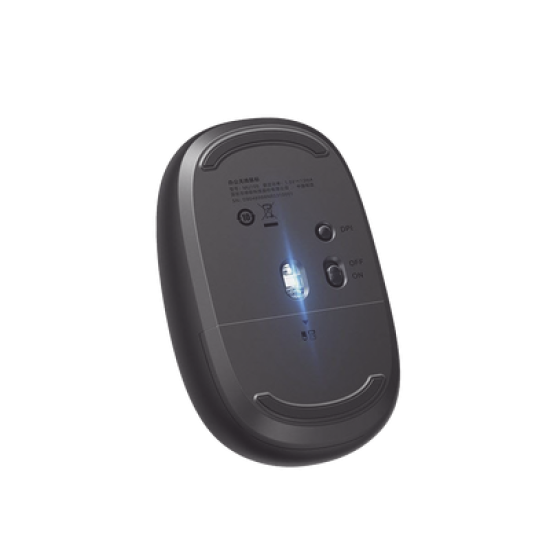 Mouse Inalámbrico 2.4G 800/1200/1600/2400 DPI / Función de 3 botones / Alcance 10m / Silencioso / Ergonómico / Anti-caída y Anti-interferencias / Color Midnight Blue / Batería Alcalina AA (incluida).