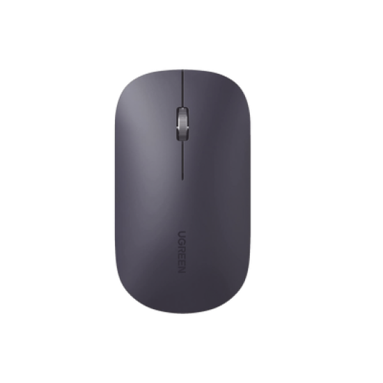 Mouse inalámbrico 2.4 GHz | Ultra Delgado y Silencioso | DPI 1000/1600/2000/4000 (Ajustable)  | Alcance 10m | Scroll de Aluminio | Adaptable a diferentes superficies | Diseño suave al tacto | Contiene Receptor USB | Color Negro.