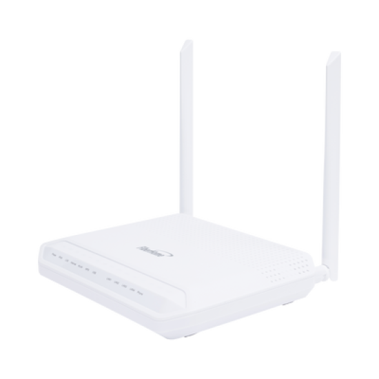 ONU GPON WiFi 2.4/5 GHz MIMO 2x2, 4 puertos Gigabit + 1 POTS + USB, conector SC/UPC
