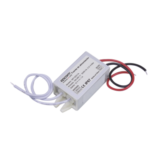 Fuente 12 V / 1 Amper / Waterproof / Intemperie grado IP67