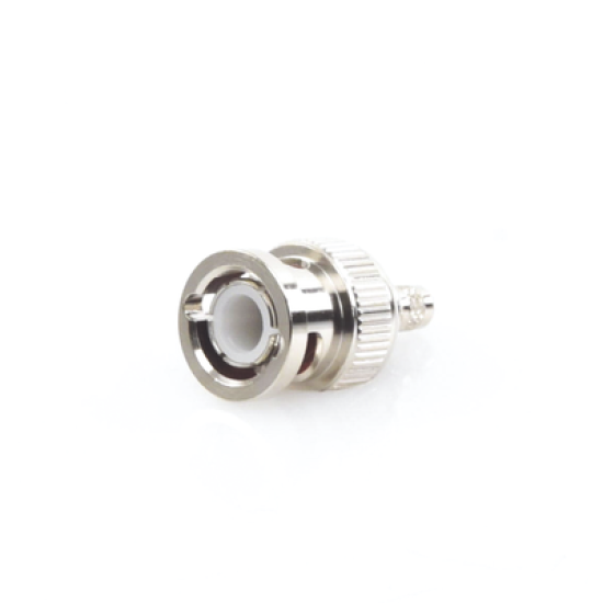 Conector BNC Macho de Anillo Plegable para Cable LMR-195, RG-58/U, RG-142/U, Níquel/ Oro/ Delrin.