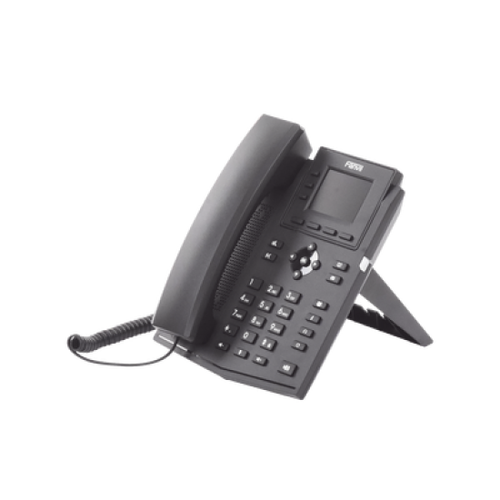 Teléfono IP Wi-Fi empresarial para 4 líneas SIP con pantalla LCD de 2.4 pulgadas a color, Opus y conferencia de 3 vías, PoE.