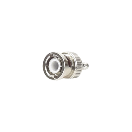 Conector BNC Macho de Anillo Plegable para Cable LMR-195, RG-58/U, RG-142, Níquel/ Oro/ Teflón.