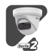 Turret IP 4 Megapixel / Serie PRO + / Panorámica 180° / 10 mts IR / Lente 1.68 mm / WDR / PoE / Uso en Interior 