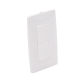 Apagador Escalera Doble de 10 A/ 127 V CA ~ 60 Hz / 1 1/2 Módulos / Color Blanco.
