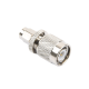 Adaptador en Línea, de Conector SMA Macho a TNC Macho, Níquel/ Oro/ Teflón.