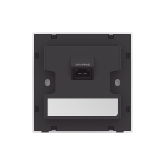 Punto de acceso Wi-Fi 6 para interior en pared, hasta 512 usuarios ideal para Hotelería, discreto incrustado en pared.
