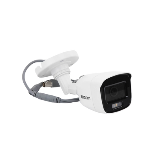[ColorVu] Bala TURBOHD 2 Megapíxel (1080p) / Microfono Integrado / Imagen a color 24/7 / Lente 2.8 mm / METAL / Luz Blanca 20 mts / Exterior IP66 / TVI-AHD-CVI-CVBS / dWDR