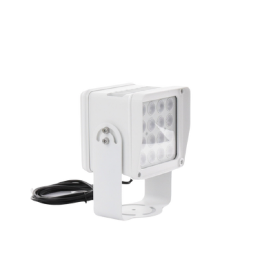 Lampara IR de Luz Continua / 16 Lámparas LED / Distancia Efectiva 16 a 25 metros / Cobertura 40° / Exterior IP66