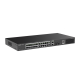 Switch Smart PoE con 24 puertos Gigabit PoE 802.3af/at + 2 SFP para fibra 1Gb, gestión gratuita desde la nube, 370w