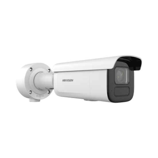 Bala IP 6 Megapixel / Lente Mot. 2.7 a 13.5 mm / 60 mts IR EXIR / Exterior IP67 / IK10 / DARKFIGHTER / PoE+ / Micro SD / Audio y Alarmas I/O / 4 Analíticos: AcuSense, Deteccion Facial, Conteo de Personas por Cruce y Zona