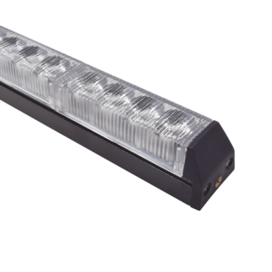 Barra de Luz de Advertencia con 8 Módulos Ámbar, ideal para el direccionamiento de tráfico
