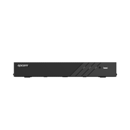 DVR 8 Canales TURBOHD + 8 Canales IP / 8 Megapixel (4K) / Audio Bidireccional por Coaxitron / ACUSENSE / Reconocimiento Facial / 1 Bahía de Disco Duro / Salida de Video en 4K / H.265+