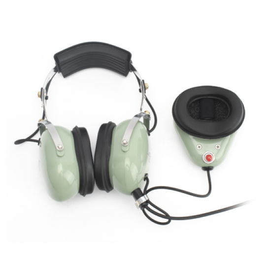 Auriculares estilo Muff-Mic para operaciones de mantenimiento y rampas en aeropuertos