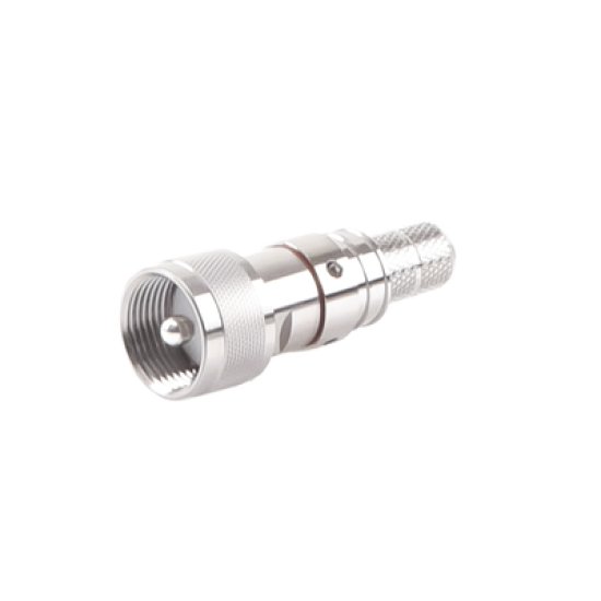 Conector UHF Macho Plegable con Pin Cautivo para cables RG8