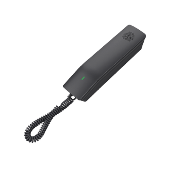 Teléfono IP Hotelero Wi-Fi, 2 líneas SIP con 2 cuentas, codec Opus, IPV4/IPV6, color negro, con gestión en la nube GDMS