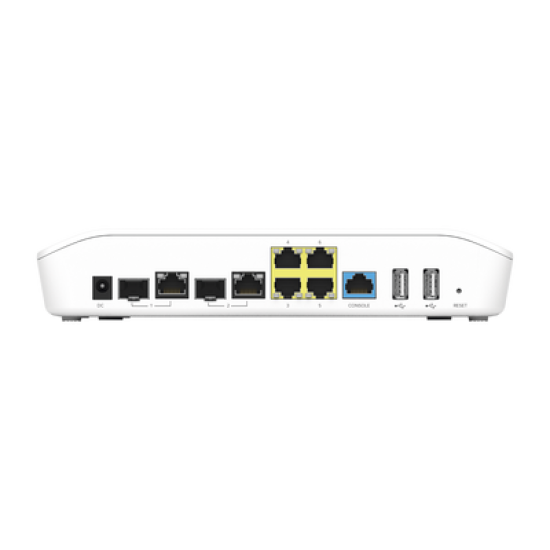Router/Firewall, con función SD-WAN NSE3000 / 2 puertos WAN Gigabit + 2 SFP combo / 4 puertos LAN Gigabit / Gestión Unificada de Amenazadas / Administración desde la Nube con cnMaestro / Hasta 1,000 dispositivos