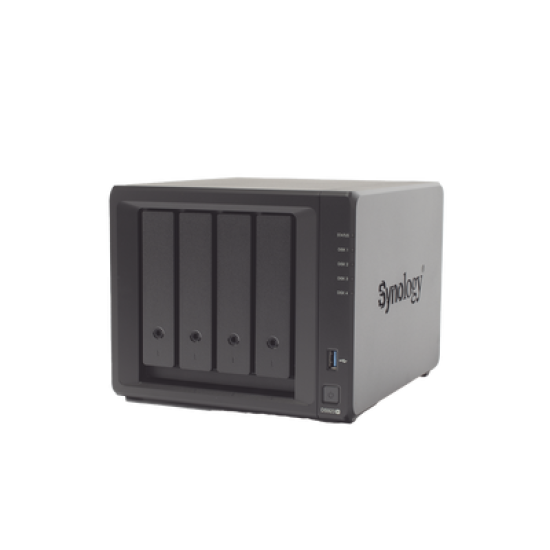 Servidor NAS de 4 Bahías (Expandible a 9 Bahías) / Hasta 162 TB / Servicio Nube Gratis (P2P) / Administración Remota y Respaldo Programado