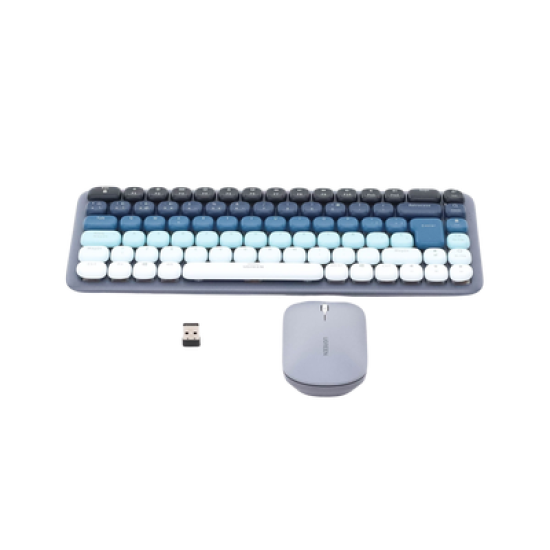PAQUETE DE TECLADO Y MOUSE INALÁMBRICO UGREEN AZUL