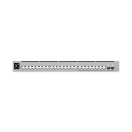 UniFi Switch Pro Max 24 POE, 24 puertos (8 puertos POE++ 2.5 GbE y 16 puertos GbE POE+), 2 puertos SFP+ 10G, 400W, pantalla táctil