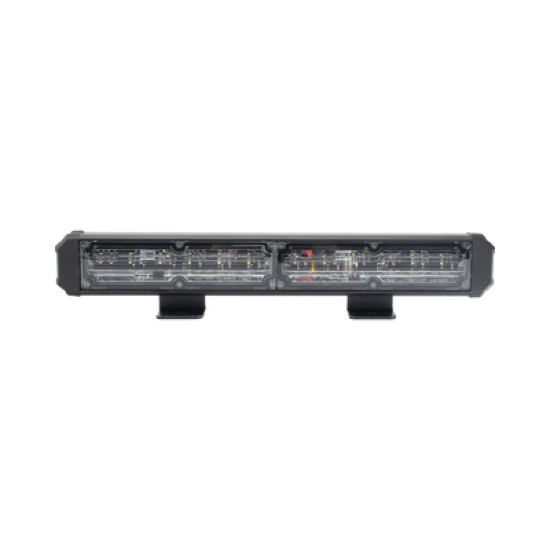 Barra de Luz de Advertencia, 2 Módulos de 6 LED, 11 Pulgadas Rojo/Claro