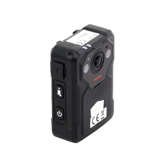 Body Camera Portátil / Grabación a 2K (4 Megapixel)  / Fotos de Hasta 40 Megapixel / IP67 / H.265 / 64 GB de Almacenamiento / Microfono Integrado / GPS