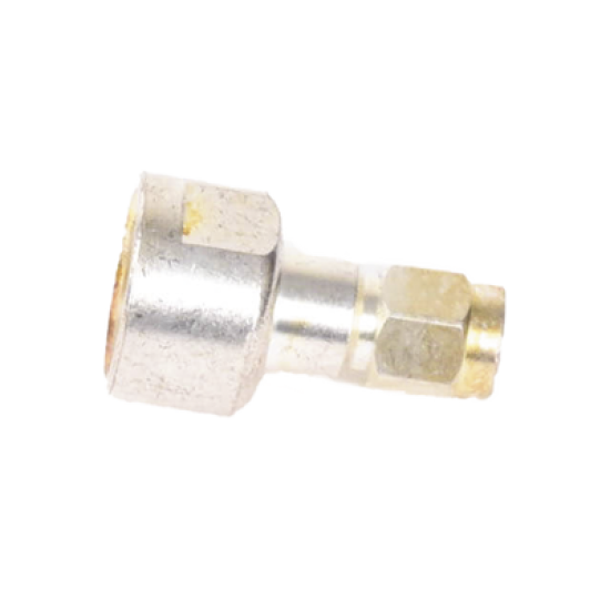Adaptador UNIDAPT Hembra a SMA Macho, Plata / Oro / Teflón.