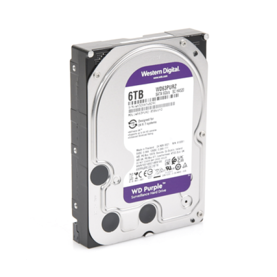 Disco Duro PURPLE de 6TB / 3 AÑOS DE GARANTÍA / Para Videovigilancia