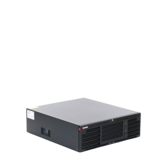 [Doble Poder de Decodificación] NVR 32 Megapixel (8K) / 128 Canales IP / AcuSense / ANPR / Conteo de Personas / 16 Bahías de Disco Duro / 2 Tarjetas de Red / Soporta RAID con Hot Swap / 2 HDMI en 8K / POS / Alarmas I/O  / Smart Search