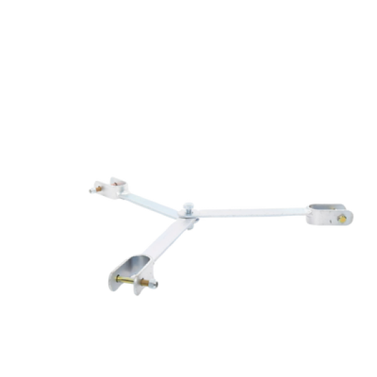 Brida para sujeción de retenida compatible con tramos STZ45, Galvanizado electrolítico.