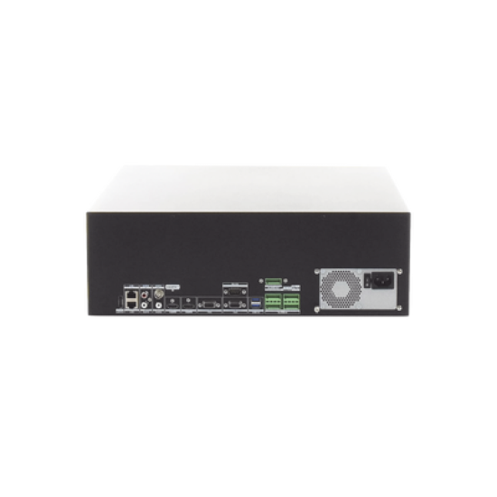[Doble Poder de Decodificación] NVR 32 Megapixel (8K) / 64 Canales IP / AcuSense / ANPR / Conteo de Personas / Heat Map / 16 Bahías de Disco Duro /  Soporta RAID con Hot Swap / 2 HDMI en 8K / Soporta POS / Alarmas I/O  / Smart Search