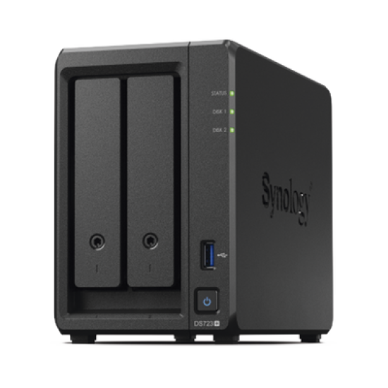 Servidor NAS de 2 Bahías (Expandible a 7 Bahías) / Hasta 126 TB / Servicio Nube Gratis (P2P) / Administración Remota y Respaldo Programado