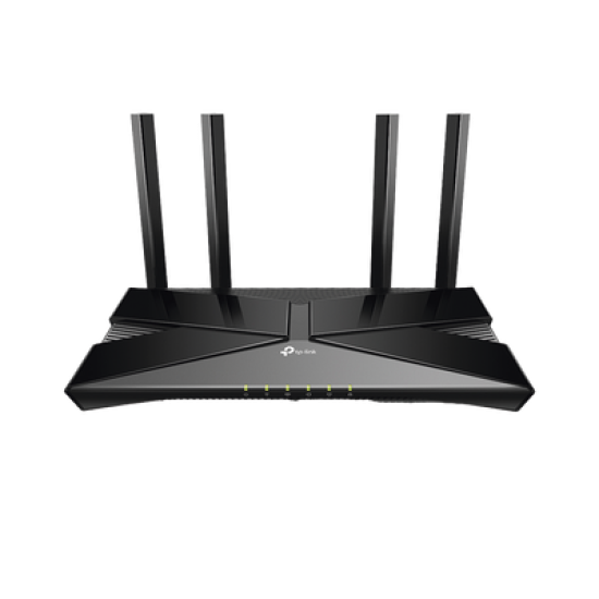 Router WiFi 6 doble banda AX 3000 Mbps /  MU-MIMO y OFDMA / 1 Puerto WAN 10/100/1000 Mbps / 4 Puertos LAN 10/100/1000 Mbps / 4 Potentes Antenas.