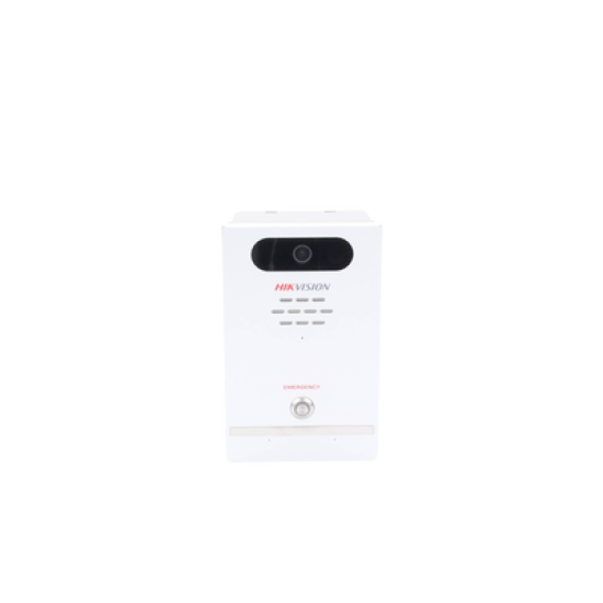 Estación de Alarma de Pánico / Cámara de 2 Megapixel / Micrófono Integrado / Exterior IP65 / Protección IK10 / PoE / 10 mts IR  / Entradas y Salidas de Alarma